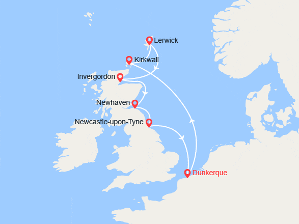 itin&eacute;raire croisi&egrave;re Fjords : Écosse et joyaux insulaires 