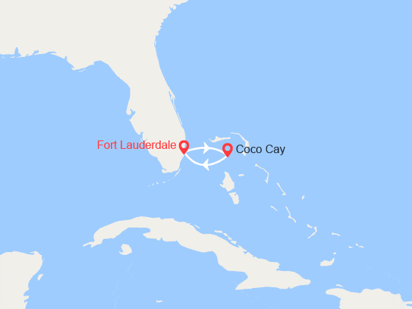 itinéraire croisière Caraïbes et Antilles : Escapade à CocoCay 