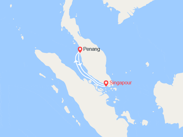 itinéraire croisière Asie : Escapade à Penang