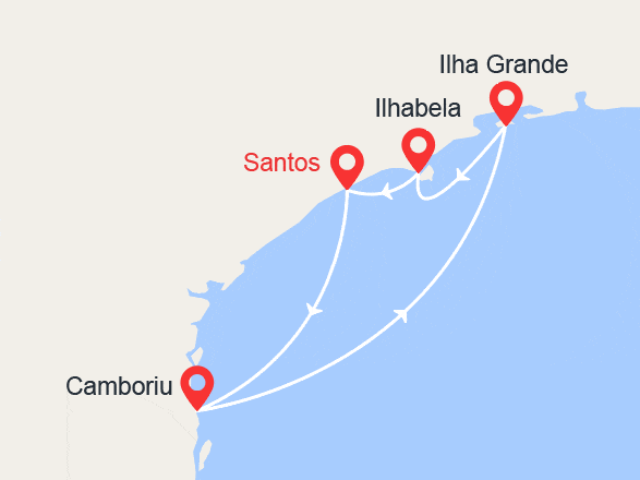 itinéraire croisière Amérique du Sud : Escapade au Brésil