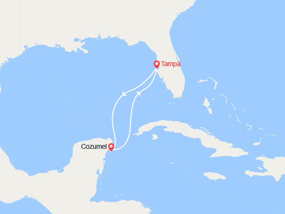 itinéraire croisière Caraïbes et Antilles : Escapade au Mexique: Cozumel
