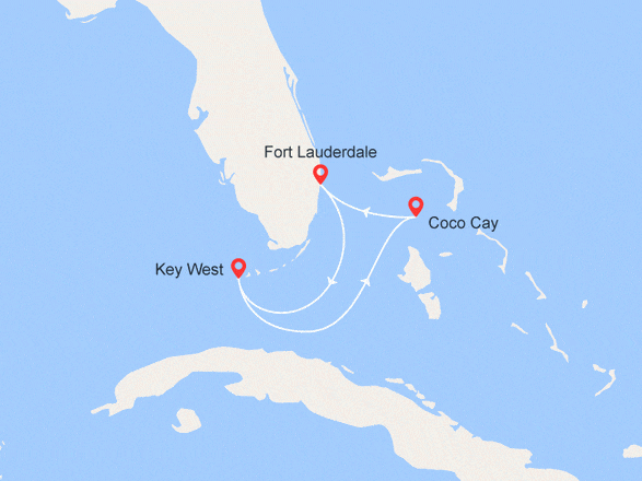 itinéraire croisière Caraïbes et Antilles - Cuba : Escapade aux Bahamas