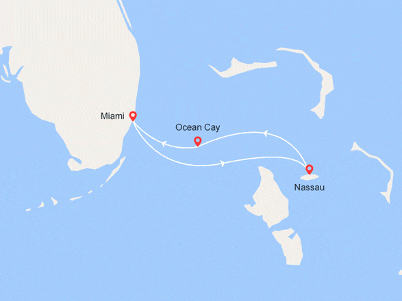 itinéraire croisière Caraïbes et Antilles : Escapade aux Bahamas