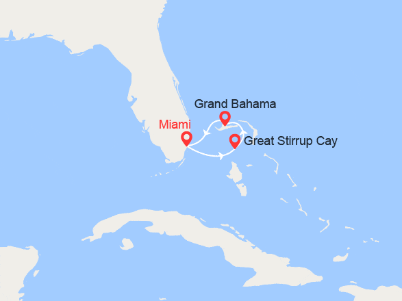 itinéraire croisière Caraïbes et Antilles : Escapade aux Bahamas