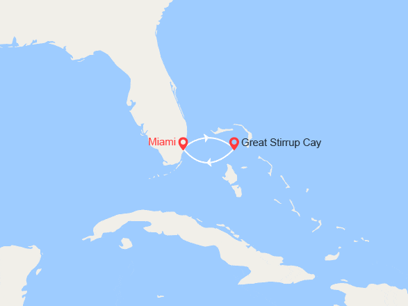 itinéraire croisière Caraïbes et Antilles : Escapade aux Bahamas