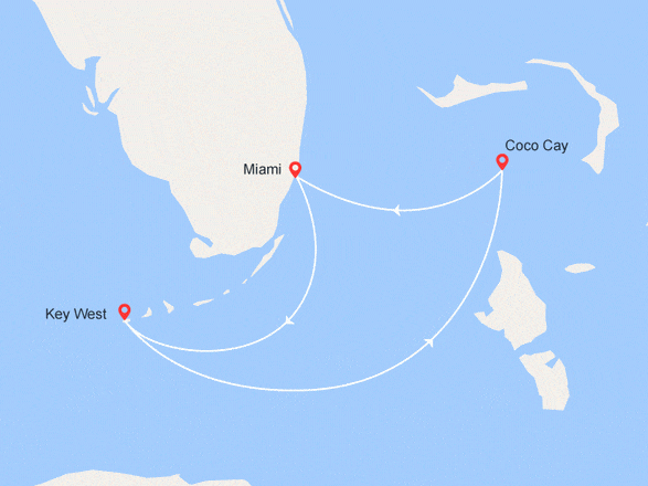 itinéraire croisière Caraïbes et Antilles : Escapade aux Bahamas