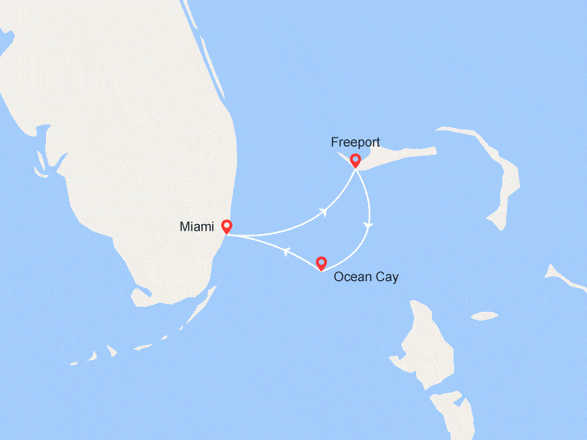 itinéraire croisière Caraïbes et Antilles : Escapade aux Bahamas : Freeport & MSC Ocean Cay