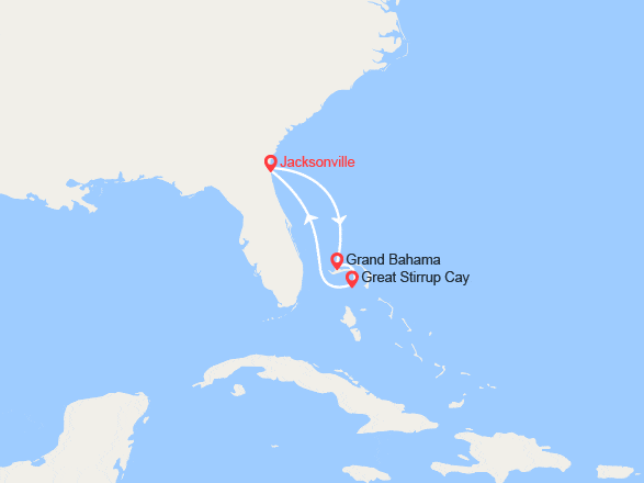 itinéraire croisière Caraïbes et Antilles : Escapade aux Bahamas : Grand Bahama, Great Stirrup Cay