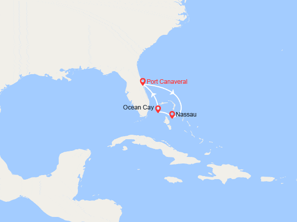 itinéraire croisière Caraïbes et Antilles : Escapade aux Bahamas : Nassau, Ocean Cay