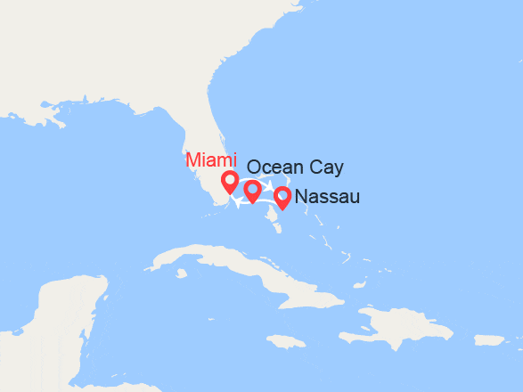 itinéraire croisière Caraïbes et Antilles : Escapade aux Bahamas: Nassau, MSC Ocean Cay