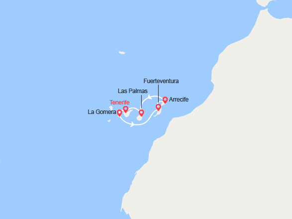 itinéraire croisière Méditerranée Occidentale : Escapade aux Iles Canaries