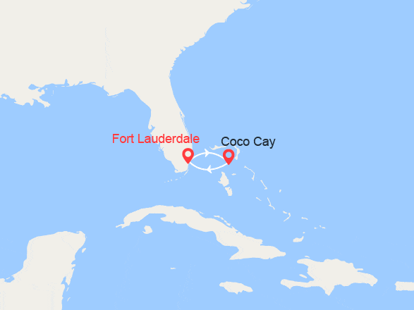 itinéraire croisière Caraïbes et Antilles : Escapade CocoCay