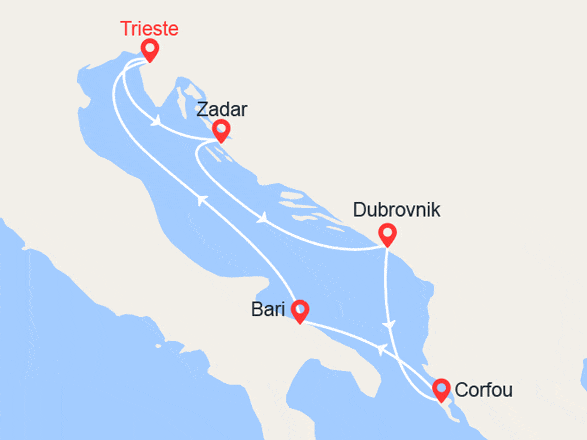 itinéraire croisière Croatie/Adriatique : Escapade en Adriatique