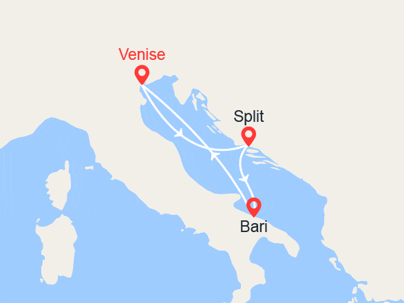 itinéraire croisière Croatie/Adriatique : Escapade en Adriatique