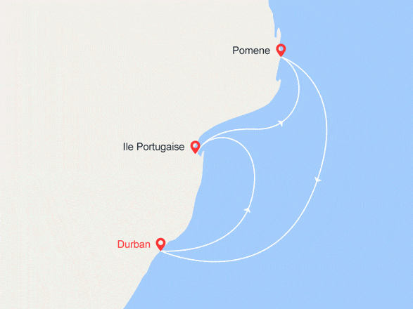 itinéraire croisière Afrique : Escapade en Afrique du Sud & Mozambique