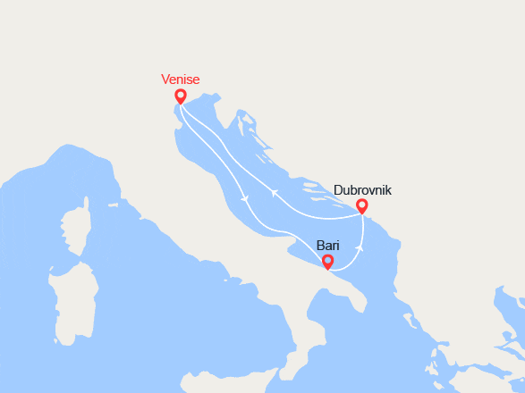 itinéraire croisière Croatie/Adriatique : Escapade en Croatie