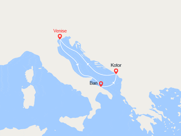 itinéraire croisière Croatie/Adriatique : Escapade en Croatie