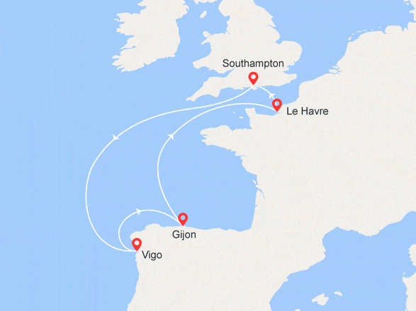 itinéraire croisière Méditerranée : Escapade en Espagne