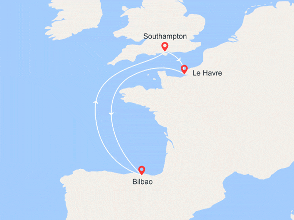 itinéraire croisière Méditerranée : Escapade en Espagne