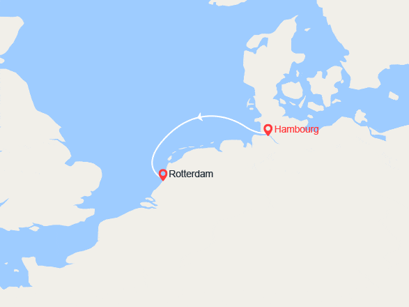 itin&eacute;raire croisi&egrave;re Europe du Nord : Escapade en Europe du Nord : de Hambourg à Rotterdam 