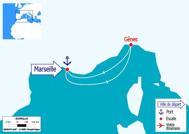 itinéraire croisière Méditerranée : Escapade en Italie