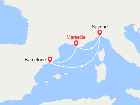 itinéraire croisière Méditerranée : Escapade en Méditerranée