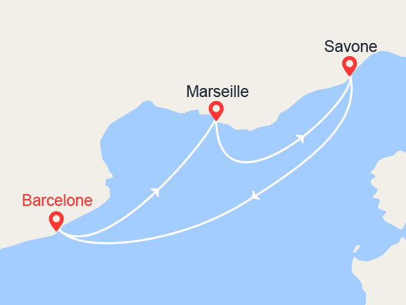 itinéraire croisière Méditerranée : Escapade en Méditerranée 