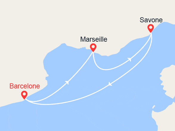 itinéraire croisière Méditerranée : Escapade en Méditerranée