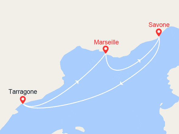 itinéraire croisière Méditerranée Occidentale : Escapade en Méditerranée