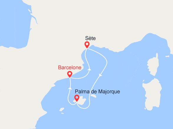 itinéraire croisière Méditerranée : Escapade en Méditérranée