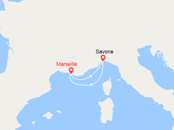 itin&eacute;raire croisi&egrave;re Méditerranée Occidentale : Escapade en Méditerranée : Italie 