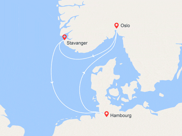 itinéraire croisière Fjords - Fjords : Escapade en Norvège