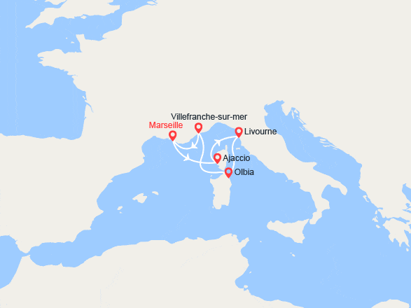 itin&eacute;raire croisi&egrave;re Méditerranée Orientale : Escapade Impériale 