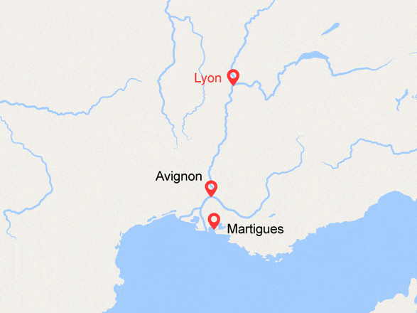 itinéraire croisière Rhône Saône : Escapade provençale : de Lyon à la Camargue (LMA_PP)