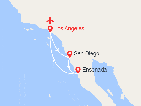 itinéraire croisière Amérique du Nord : Escapade sur la côte ouest