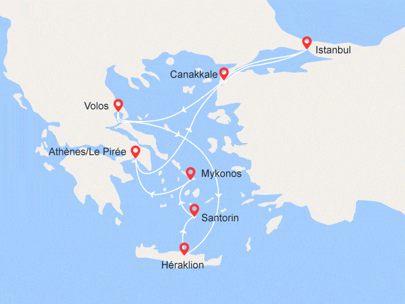 itinéraire croisière Iles grecques : EXCLUSIVITÉ ! Eclectique Mer Égée