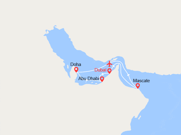 itinéraire croisière Moyen Orient : Exclusivité : Les Mille et Une Nuits