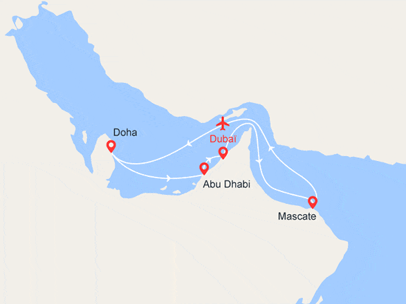 itinéraire croisière Moyen Orient : Exclusivité : Les Mille et Une Nuits