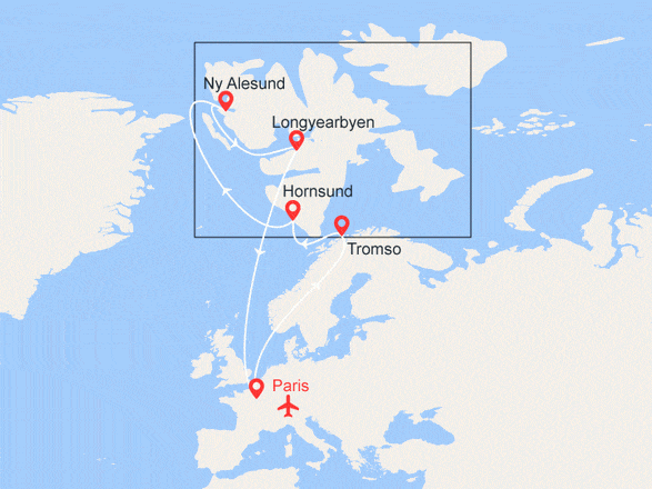 itinéraire croisière Europe du Nord : EXPÉDITION : Le Spitzberg emblématique