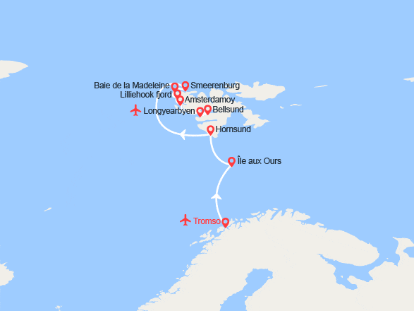 itinéraire croisière Europe du Nord : Expédition au Spitzberg