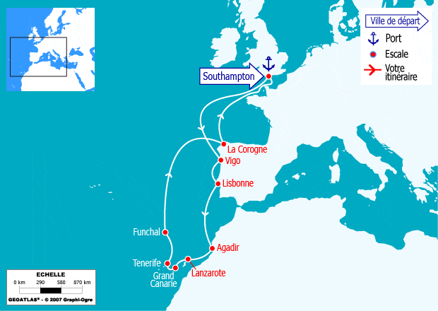 itinéraire croisière Canaries Madère - Canaries Madère : Expédition aux Canaries