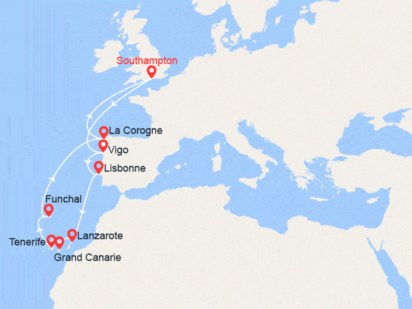 itinéraire croisière Canaries Madère - Canaries Madère : Expédition aux Canaries