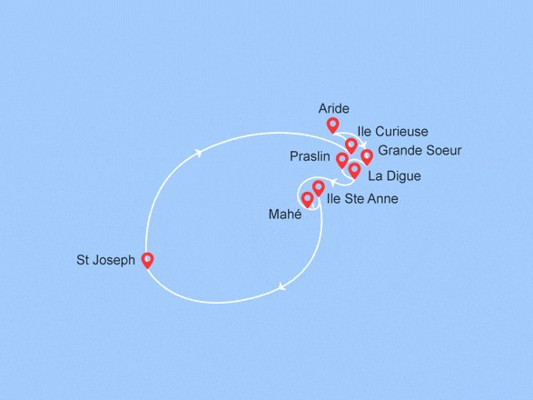 itinéraire croisière Océan Indien : EXPÉDITION TROPICALE : L'Essentiel des Seychelles