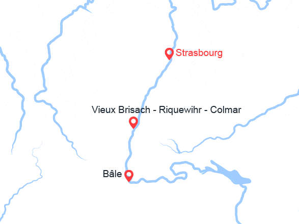 itinéraire croisière Rhin et ses affluents : Féerie des Marchés de Noël en Alsace et en Suisse au fil du Rhin (MNW_PP)
