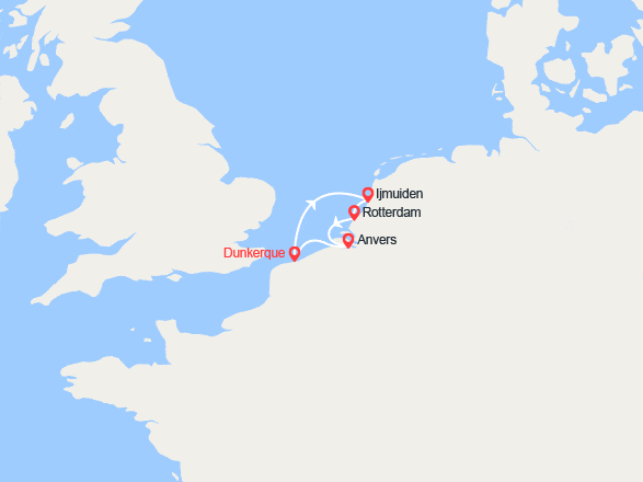 itin&eacute;raire croisi&egrave;re Baltique : Fêtes des Tulipes 