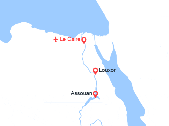 itinéraire croisière Nil : Flânerie sur le Nil et découverte du Caire