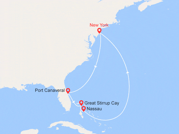 itinéraire croisière Caraïbes et Antilles : Floride et Bahamas