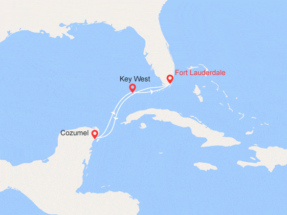 itinéraire croisière Caraïbes et Antilles : Floride et Mexique
