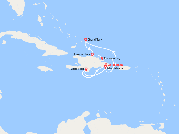 itinéraire croisière Caraïbes et Antilles : Grand Turk, Rép. Dominicaine 