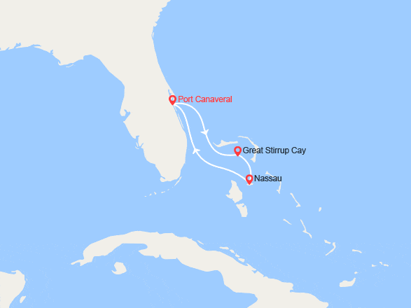itinéraire croisière Caraïbes et Antilles : Great Stirrup Cay, Nassau